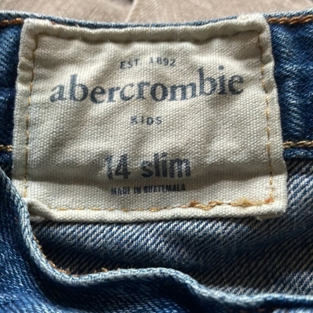 Abercrombie Kids Boy’s The A & F Skinny Jean Distressed Size‎ 14 slim - Picture 8 of 9